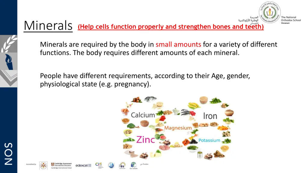 minerals