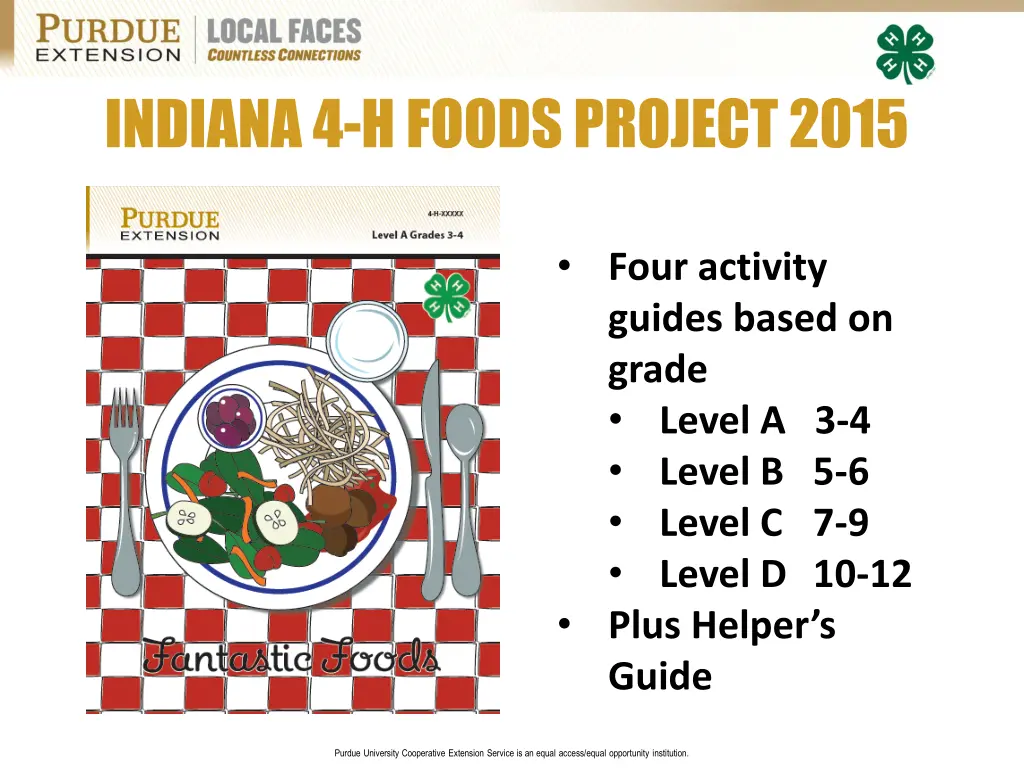 indiana 4 h foods project 2015 2