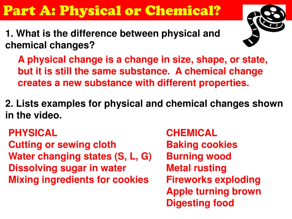 part a physical or chemical