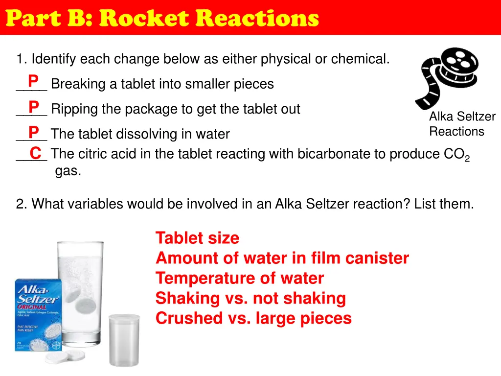 part b rocket reactions 1