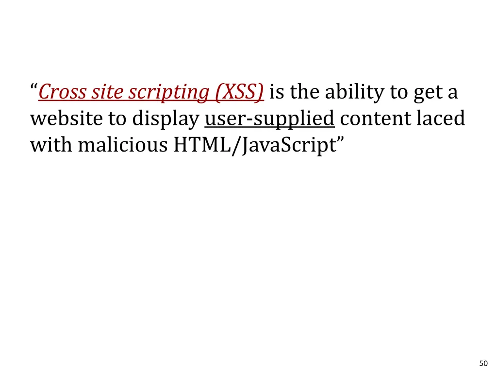 cross site scripting xss is the ability