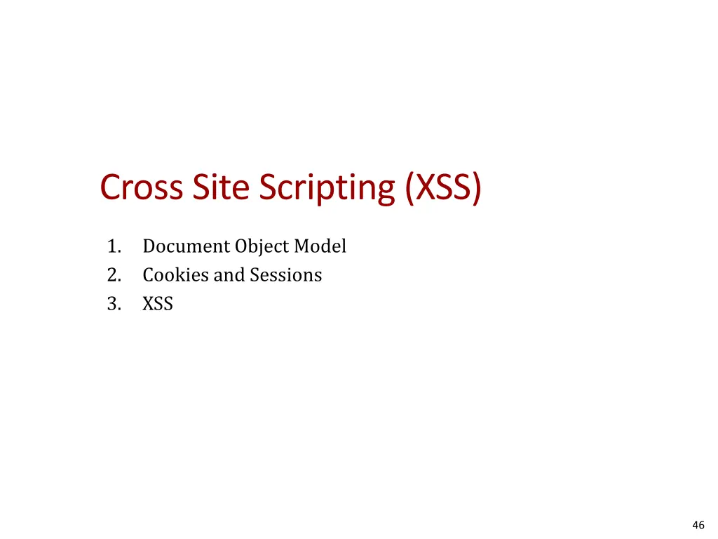 cross site scripting xss