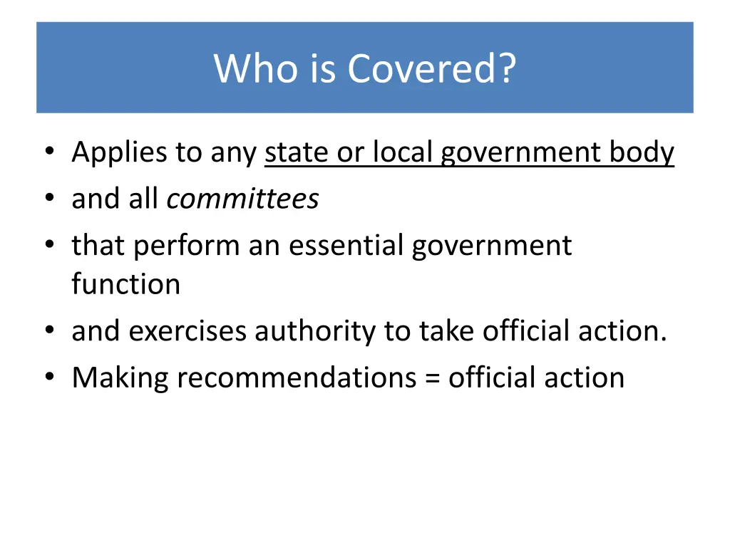 who is covered