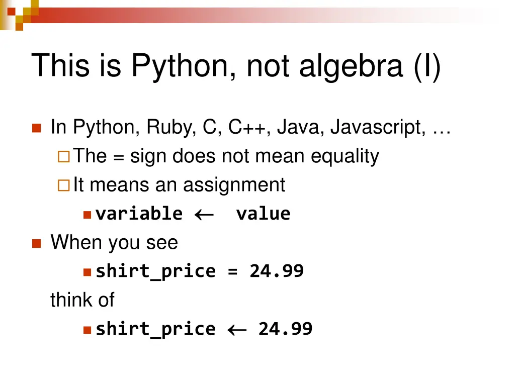 this is python not algebra i