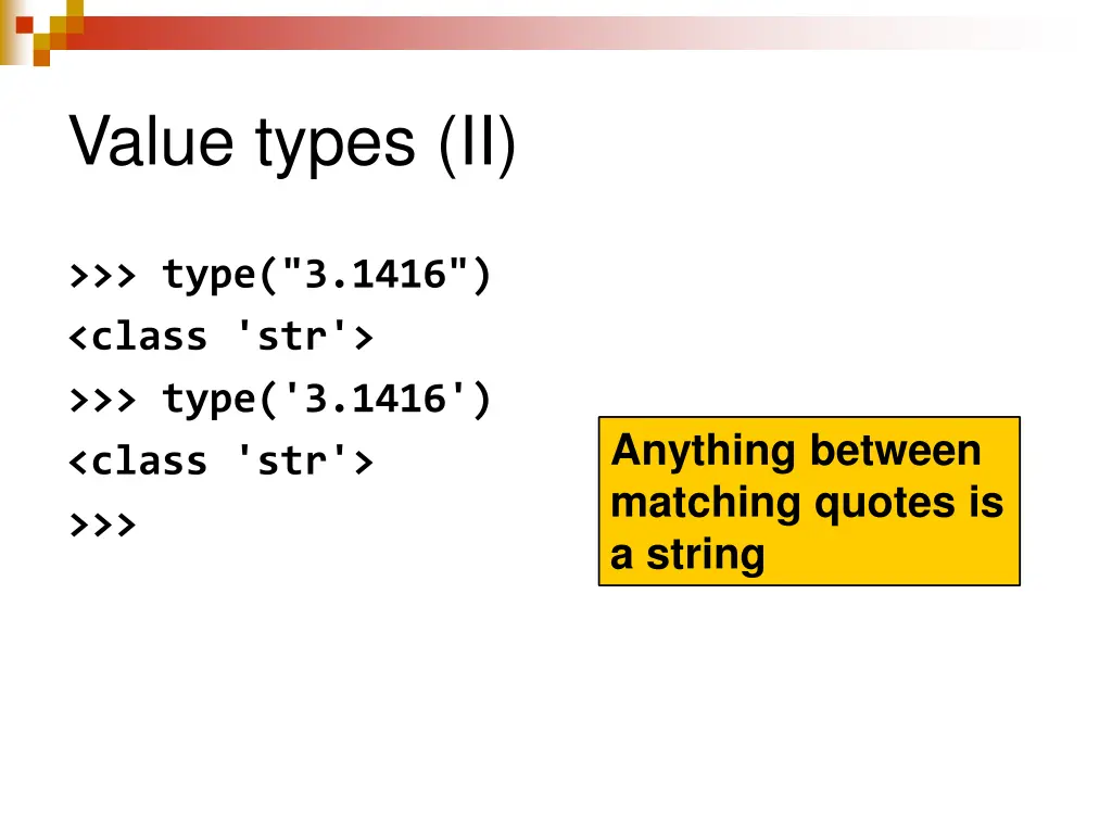 value types ii