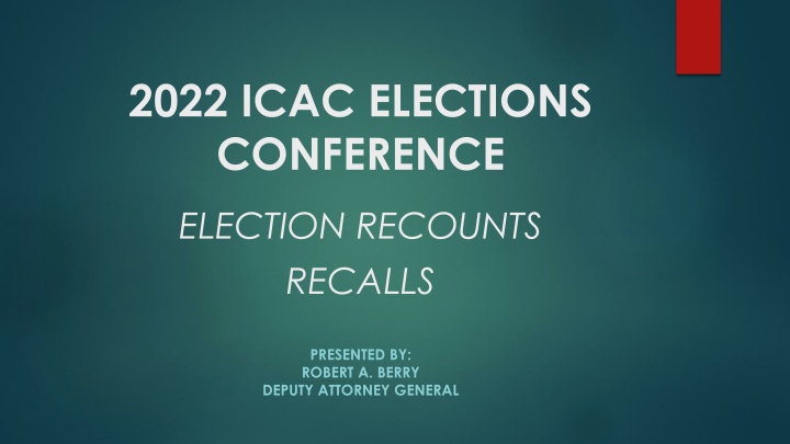 2022 icac elections conference