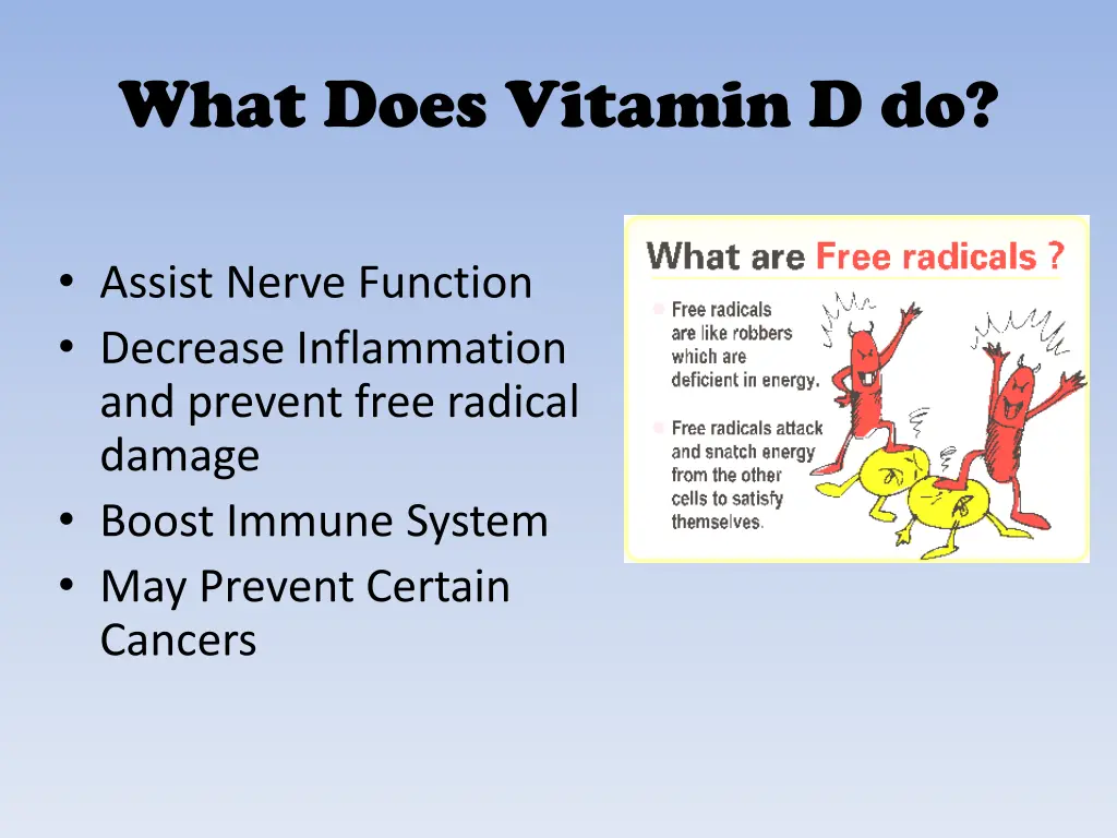 what does vitamin d do 1