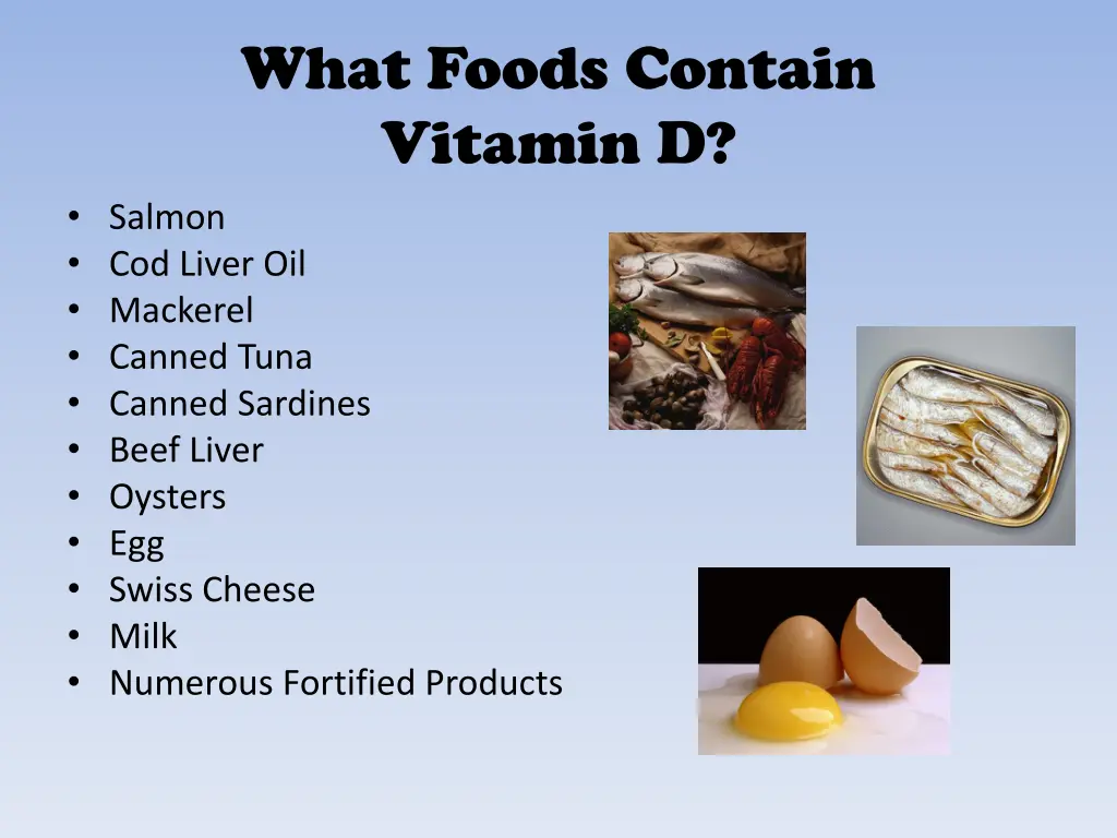 what foods contain vitamin d