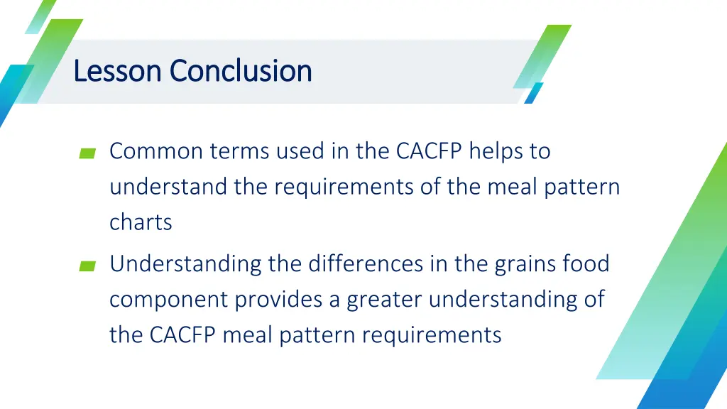 lesson conclusion lesson conclusion