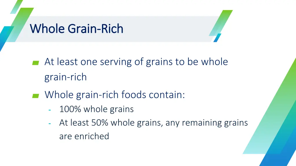 whole grain whole grain rich