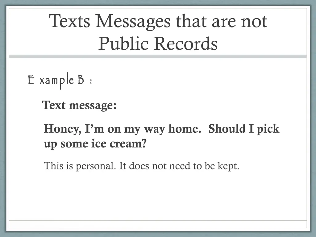 texts messages that are not public records 1