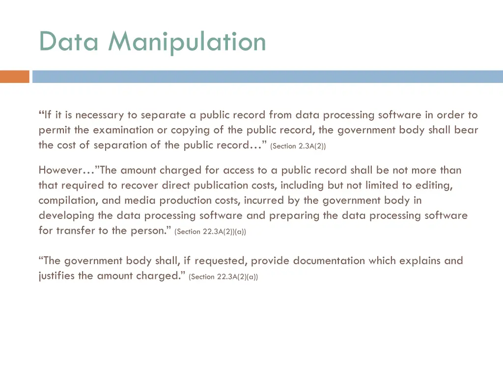 data manipulation