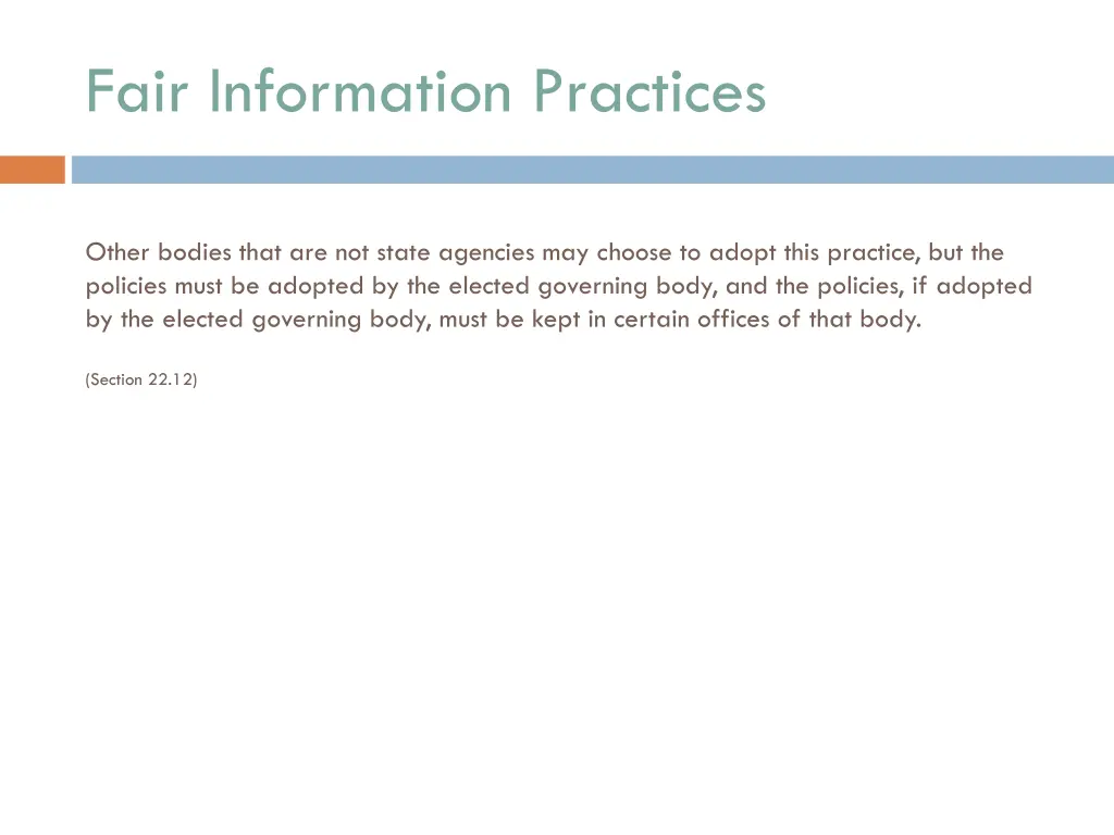 fair information practices 2