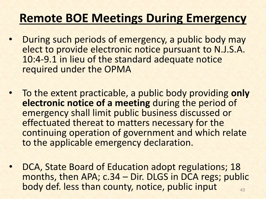 remote boe meetings during emergency 1