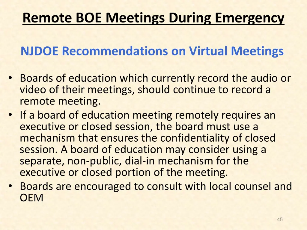 remote boe meetings during emergency 3