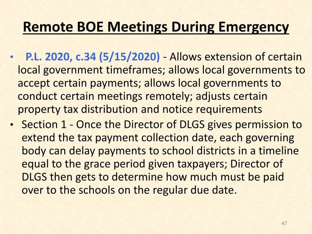 remote boe meetings during emergency 4