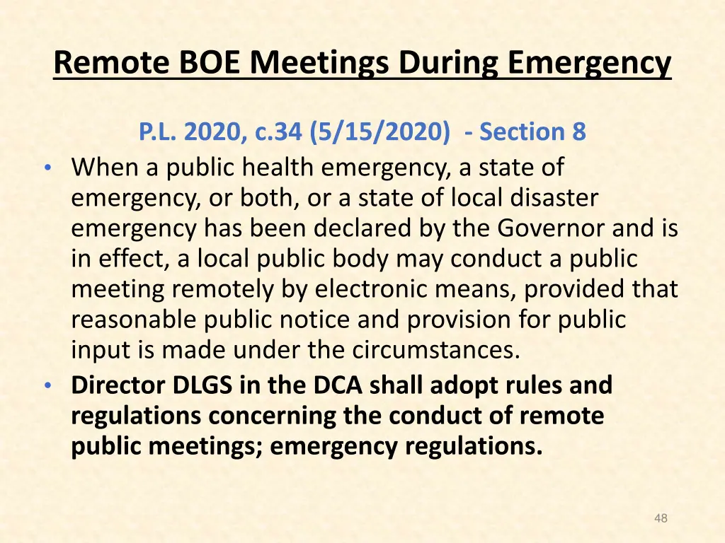 remote boe meetings during emergency 5