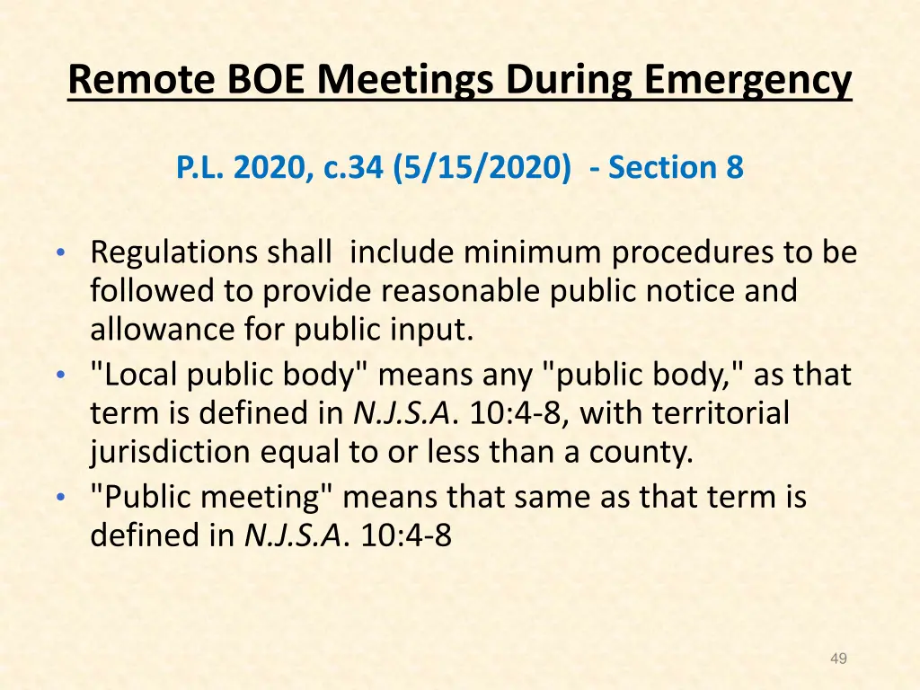 remote boe meetings during emergency 6