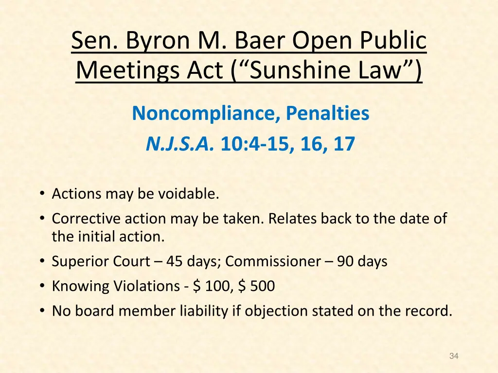 sen byron m baer open public meetings 29