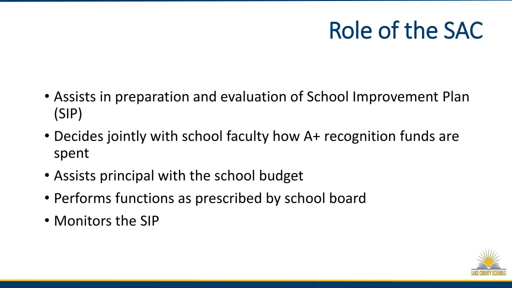 role of the sac role of the sac