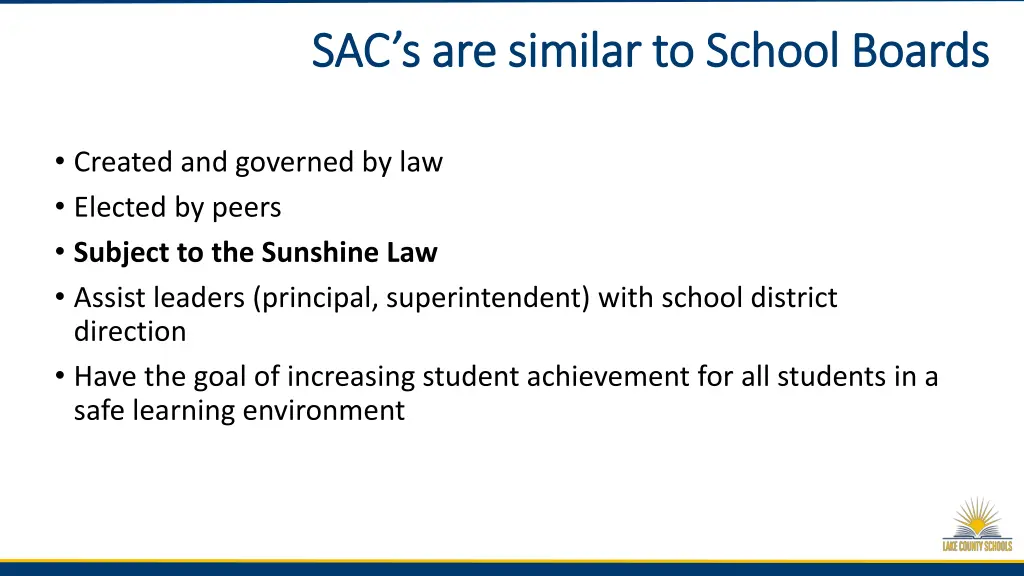 sac s are similar to sac s are similar to school