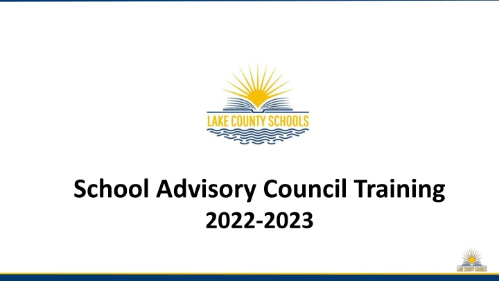 school advisory council training 2022 2023