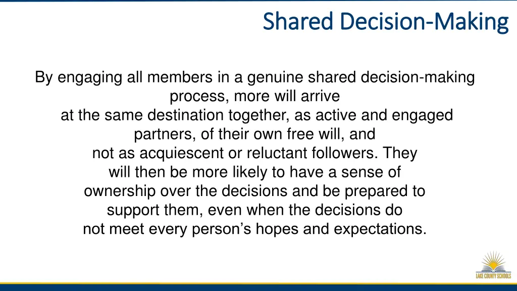 shared decision shared decision making