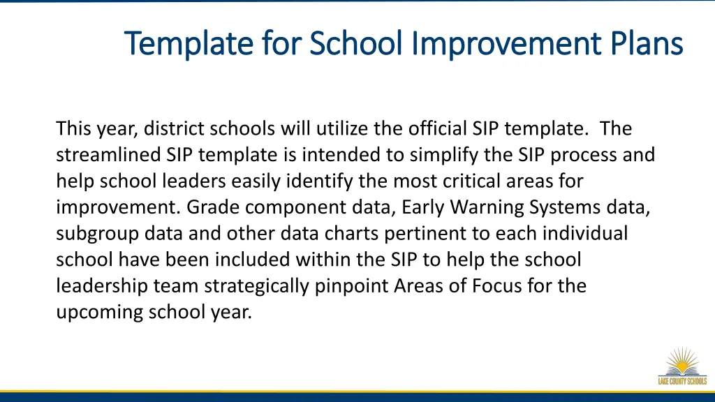 template for school improvement plans template