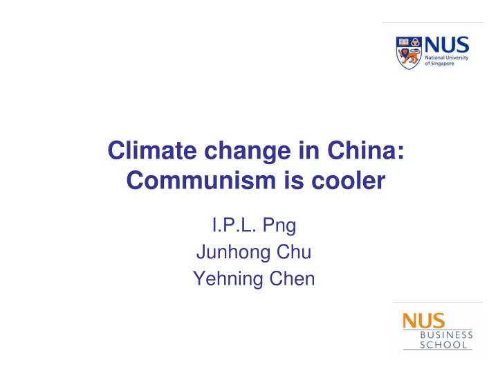 climate change in china communism is cooler