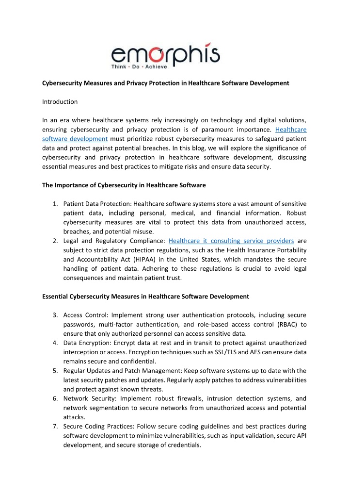 cybersecurity measures and privacy protection