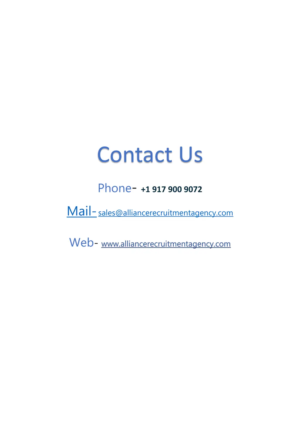 contact us