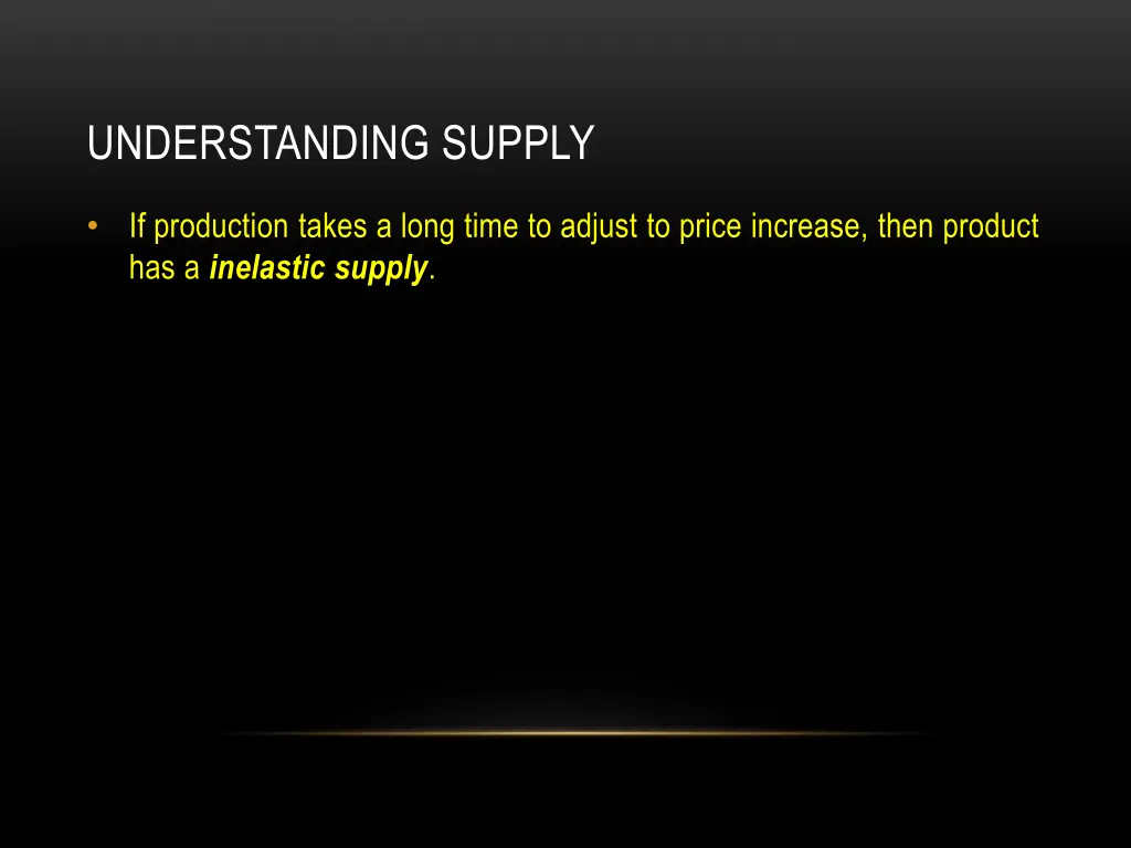 understanding supply 7