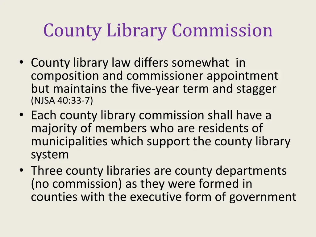 county library commission