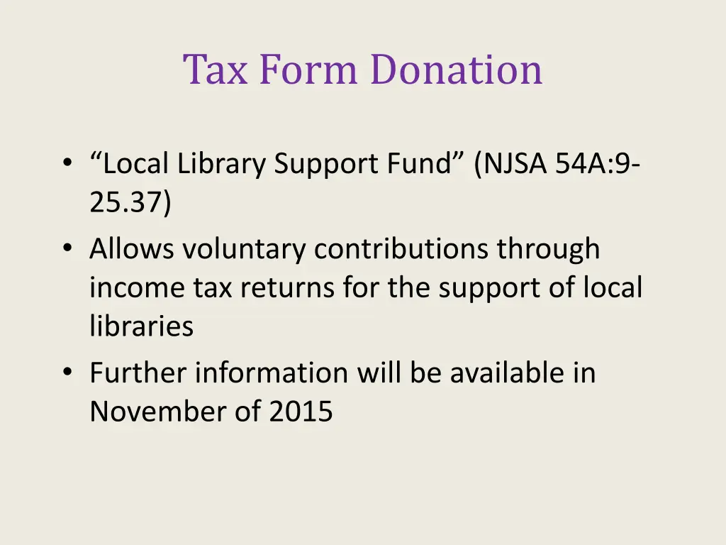 tax form donation