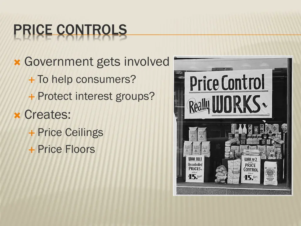 price controls