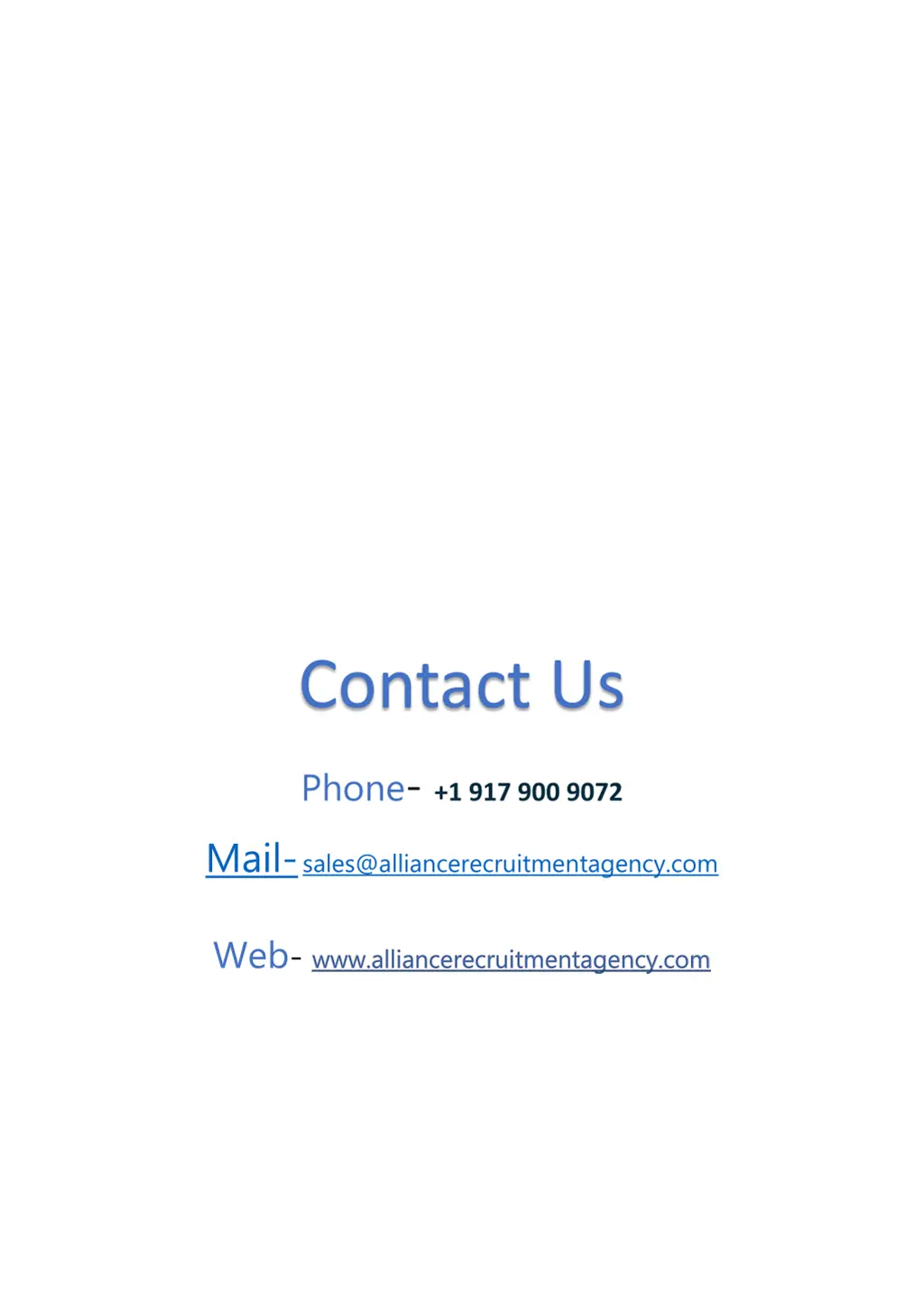 contact us