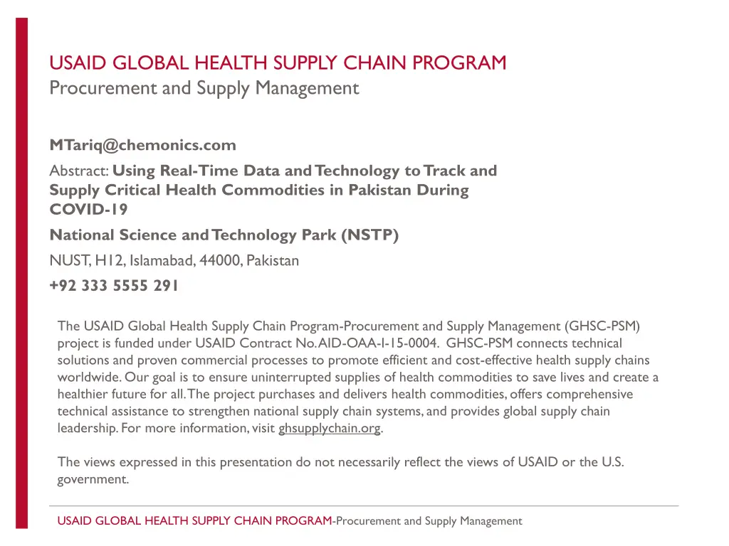 usaid global health supply chain program 1