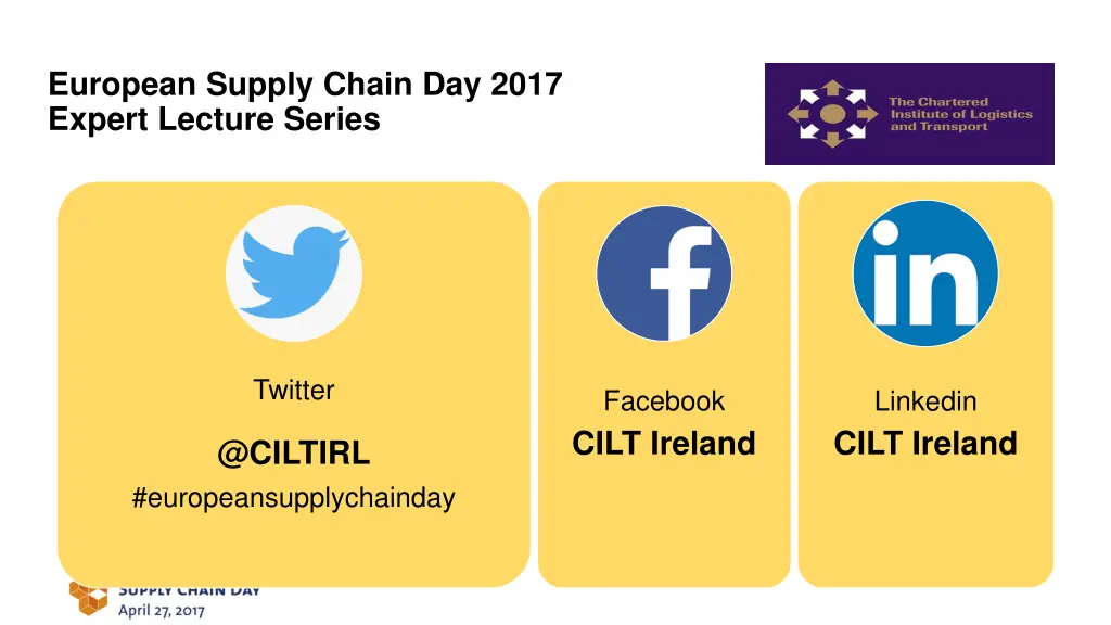 european supply chain day 2017 expert lecture