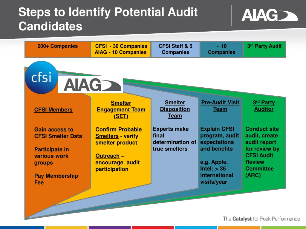 steps to identify potential audit candidates