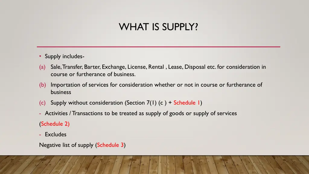 what is supply