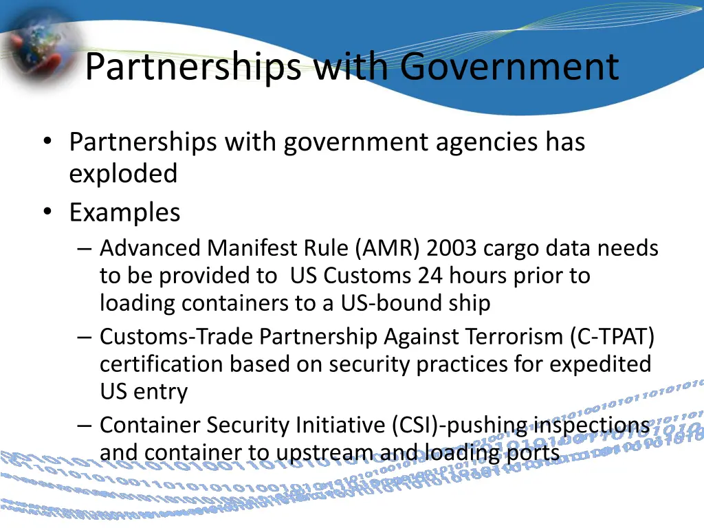 partnerships with government