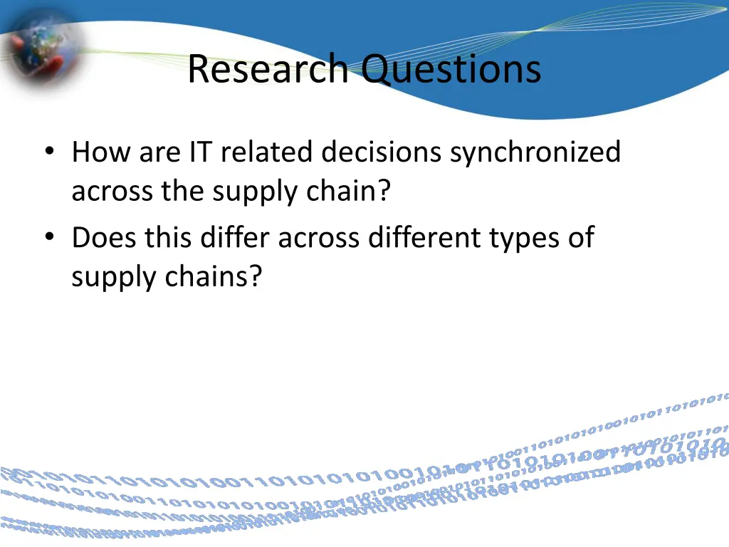 research questions