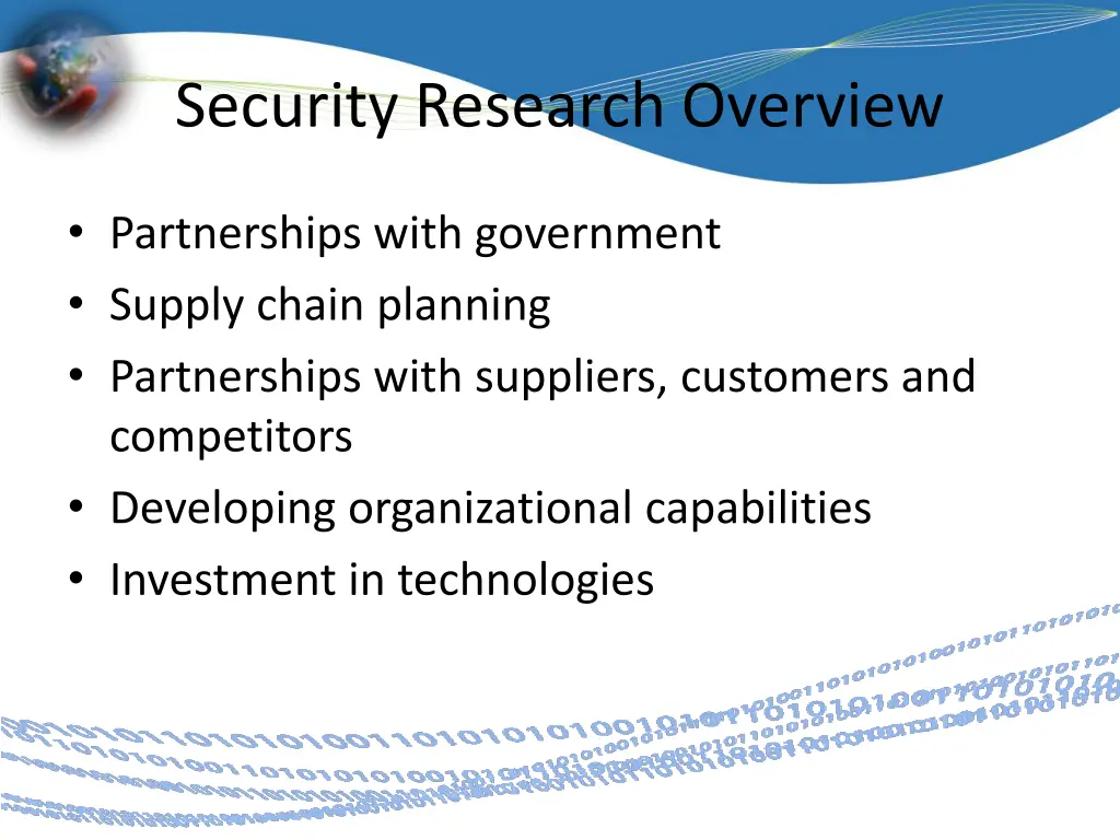 security research overview