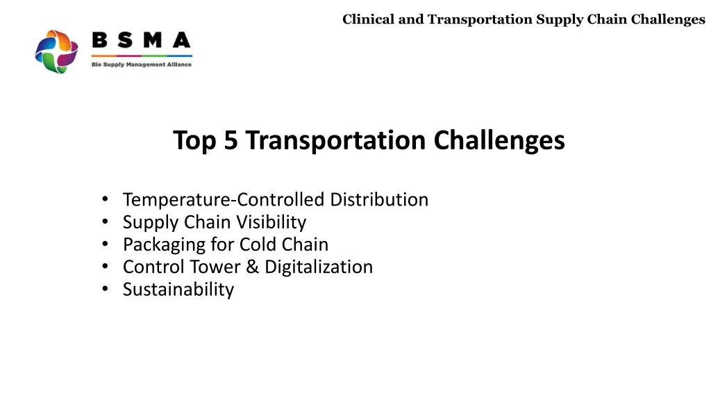 clinical and transportation supply chain 2