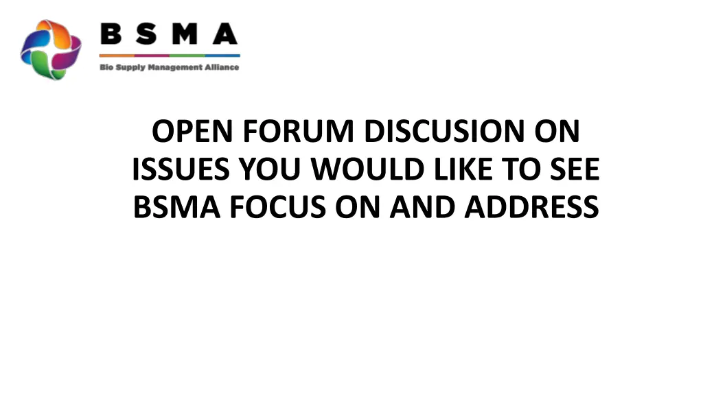 open forum discusion on