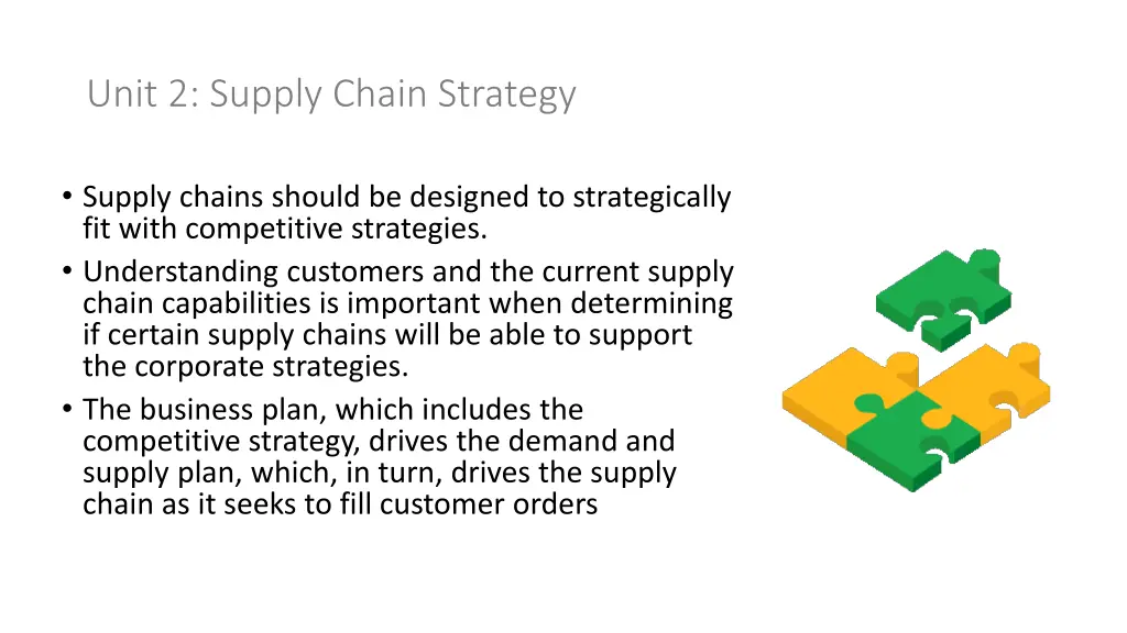 unit 2 supply chain strategy