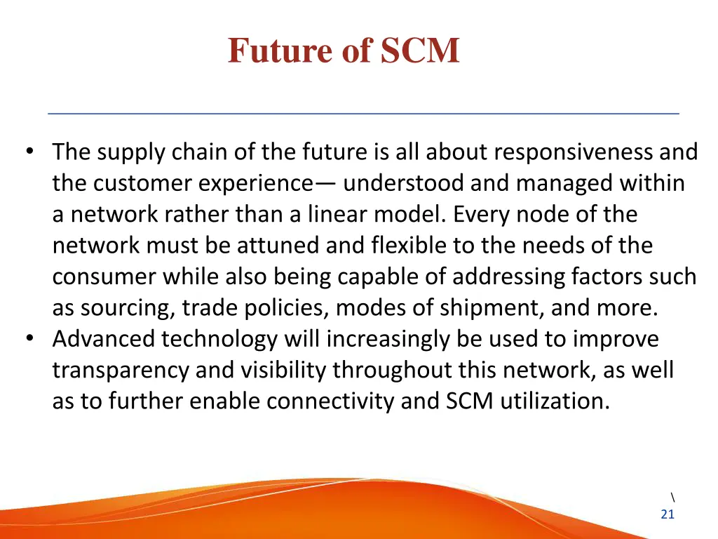 future of scm