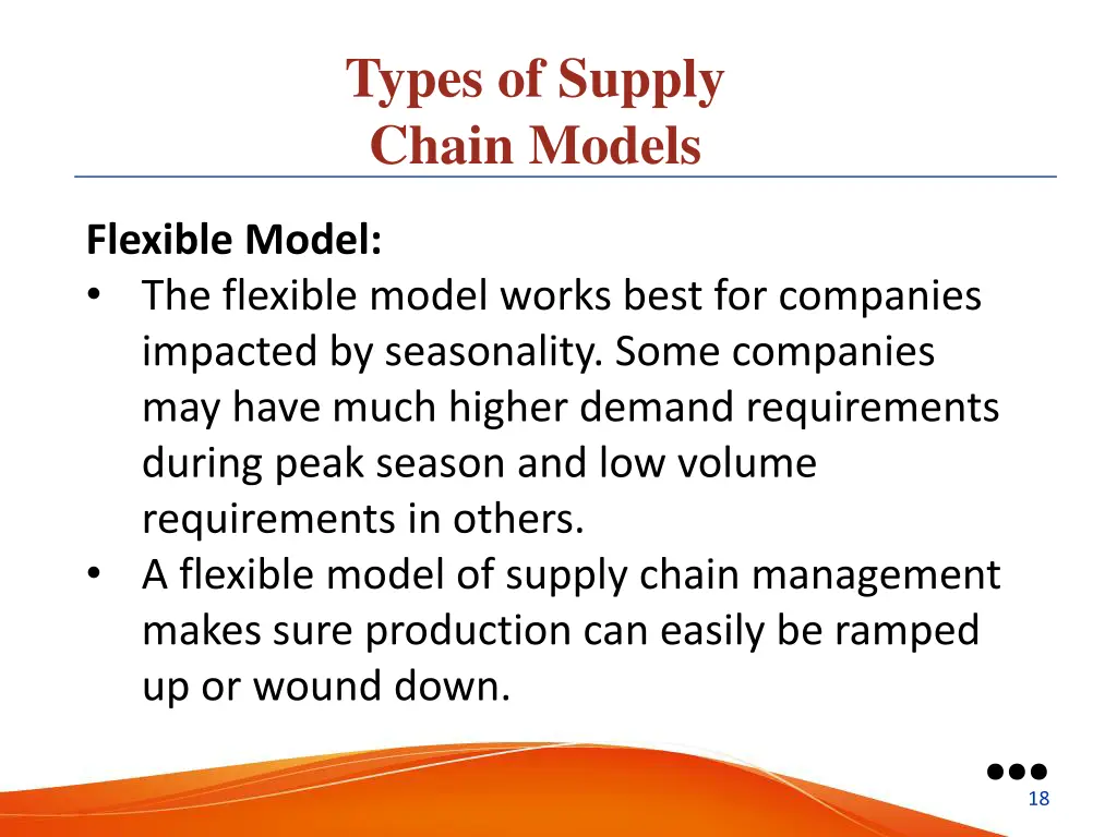 types of supply chain models 3