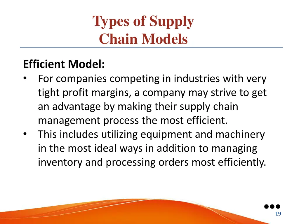 types of supply chain models 4