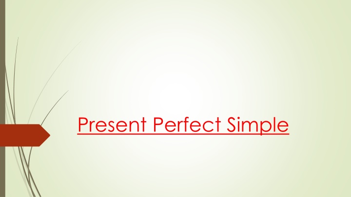 present perfect simple